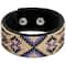 Wonderland Crafts Brown Bead Artificial Leather Embroidery Bracelet Kit